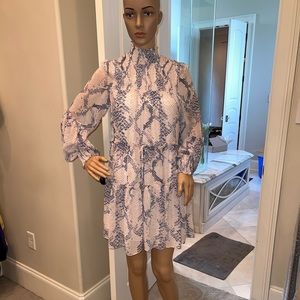 KARLIE snakeskin print dress